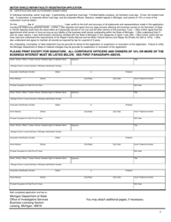 Form AR-0012 Motor Vehicle Repair Facility Registration Application - Michigan, Page 5