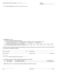 Form JC04B Petition (Child Protective Proceedings) - Michigan, Page 3