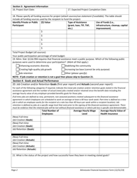 Minnesota Financial Assistance Form - Minnesota, Page 2