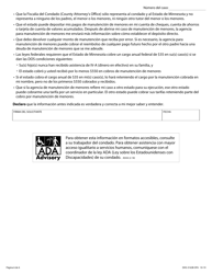 Formulario DHS-3163B-SPA Referencia a Manutencion Y Cobros - Minnesota (Spanish), Page 6