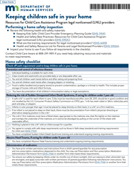 Document preview: Form DHS-5192B-ENG Home Safety Checklist - Minnesota
