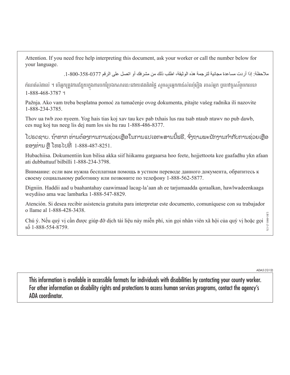 Form DHS-2146-ENG Authorization for Release of Employment Information - Minnesota, Page 3