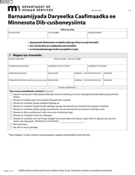 Form DHS-3418-SOM Minnesota Health Care Programs Renewal - Minnesota (Somali), Page 2