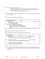 Instructions for Form ADO601, ADO602 - Minnesota, Page 3