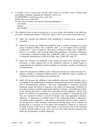 Form CHP302 Child in Need of Protection or Services Petition - Minnesota, Page 4