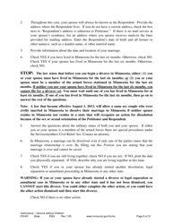 Instructions for Form DIV402 Petition for Dissolution of Marriage Without Children - Minnesota, Page 6