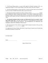 Form PRO601 Protective Order for Investment of Minor&#039;s Funds - Minnesota, Page 2