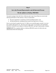 Instructions for Form PRO1002 Objection (Probate) - Minnesota, Page 6