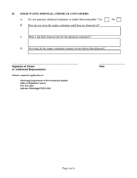 Aerial Applicator Application - Mississippi, Page 4