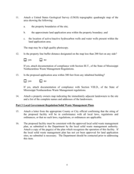 Form LA-1 Application for a Permit to Operate a Land Application Facility Which Will Land Apply Municipal Wastewater Sludges Only - Mississippi, Page 4