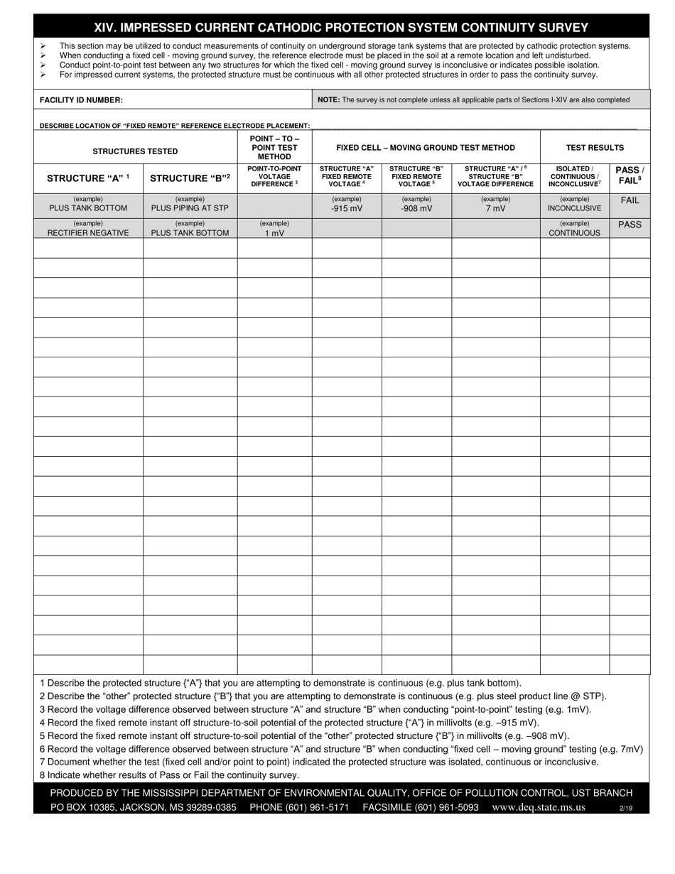 Impressed Current Cathodic Protection System Evaluation - Mississippi, Page 5