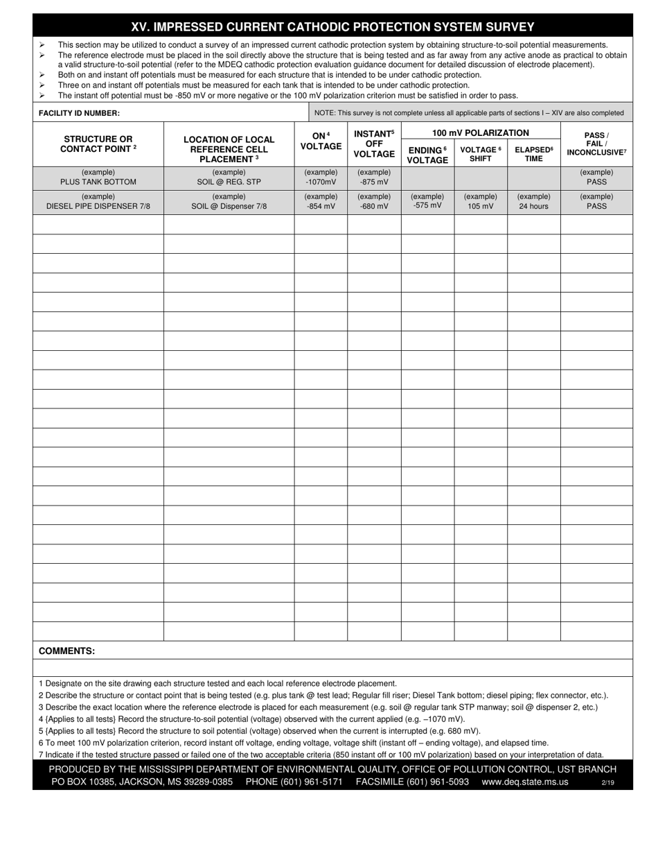Impressed Current Cathodic Protection System Evaluation - Mississippi, Page 6