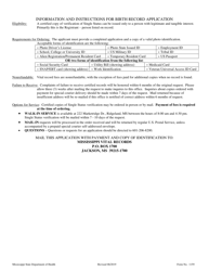 Form 1159 Application for Certified Single Status in Mississippi - Mississippi, Page 2