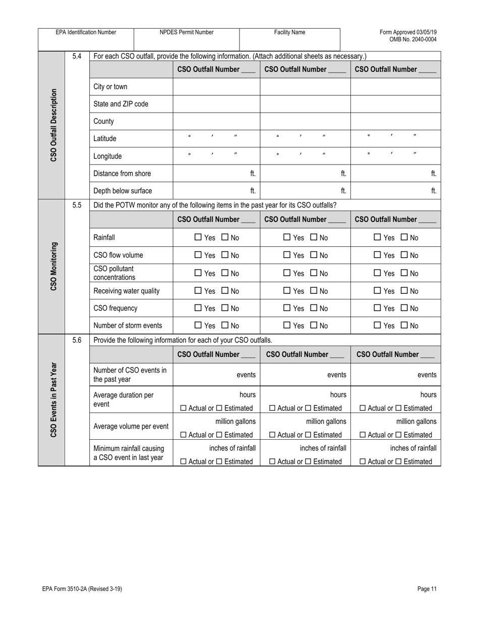 NPDES Form 2A (EPA Form 3510-2A) Application for Npdes Permit to Discharge Wastewater - New and Existing Publicly Owned Treatment Works, Page 31