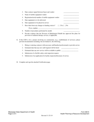 Form 825E Appendix G Certificate of Need (Con) Progress Report / Six-Month Extension Request - Mississippi, Page 3