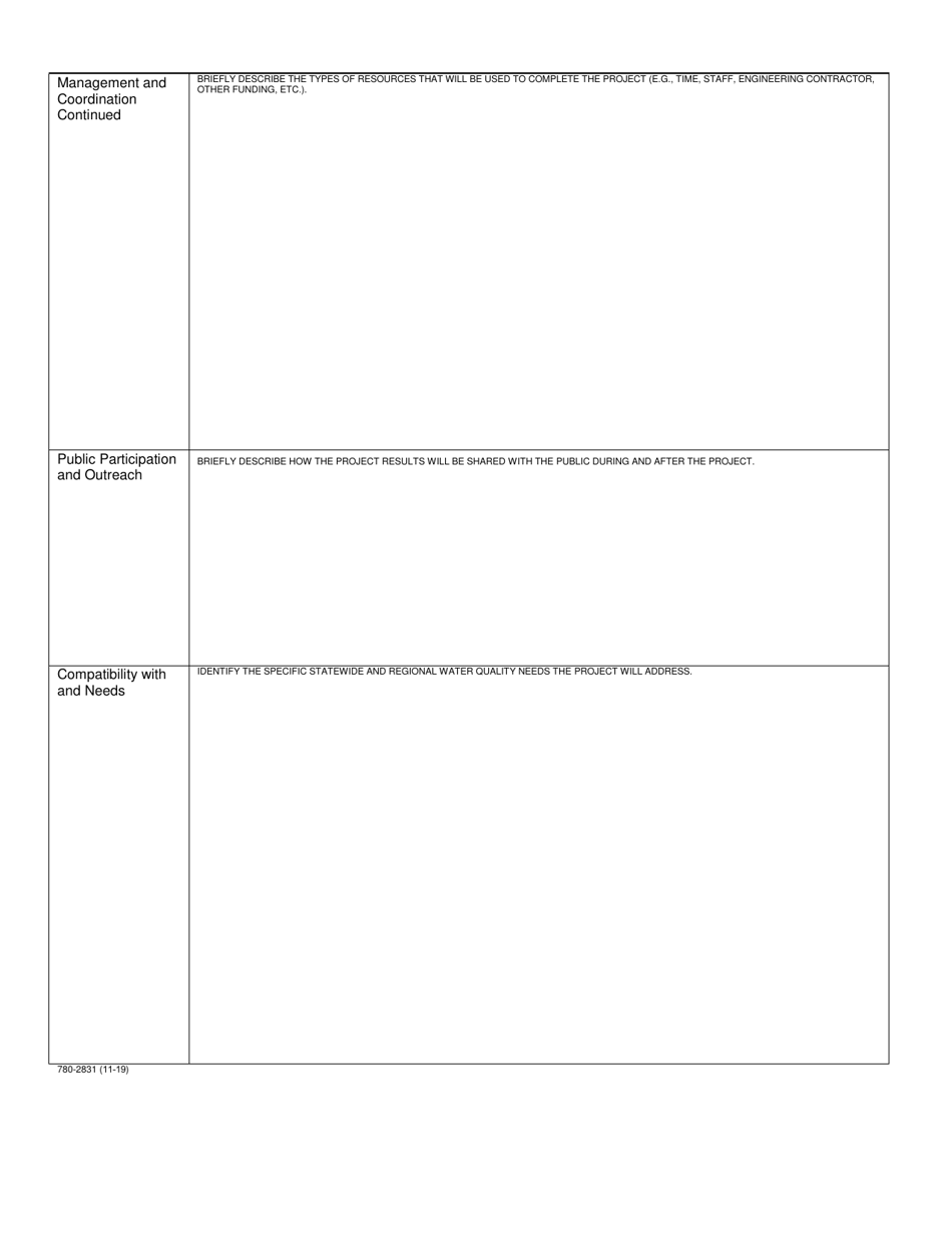 Form MO780-2831 Application for Water Quality Management Grants - Missouri, Page 4