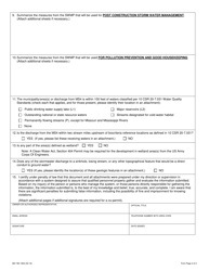 Form M (MO780-1800) Application for Stormwater General Permit: Phase 2 Small Municipal Separate Storm Sewer System (Ms4) Program - Missouri, Page 2