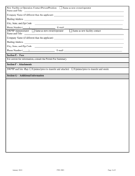 Form PTN-SWI Permit Transfer Notification (Ptn) Multi-Sector General Permit for Storm Water Discharges Associated With Industrial Activity (Msgp) Mtr000000 - Montana, Page 2