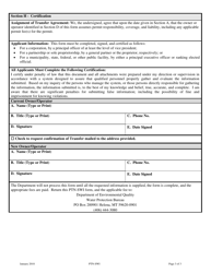 Form PTN-SWI Permit Transfer Notification (Ptn) Multi-Sector General Permit for Storm Water Discharges Associated With Industrial Activity (Msgp) Mtr000000 - Montana, Page 3