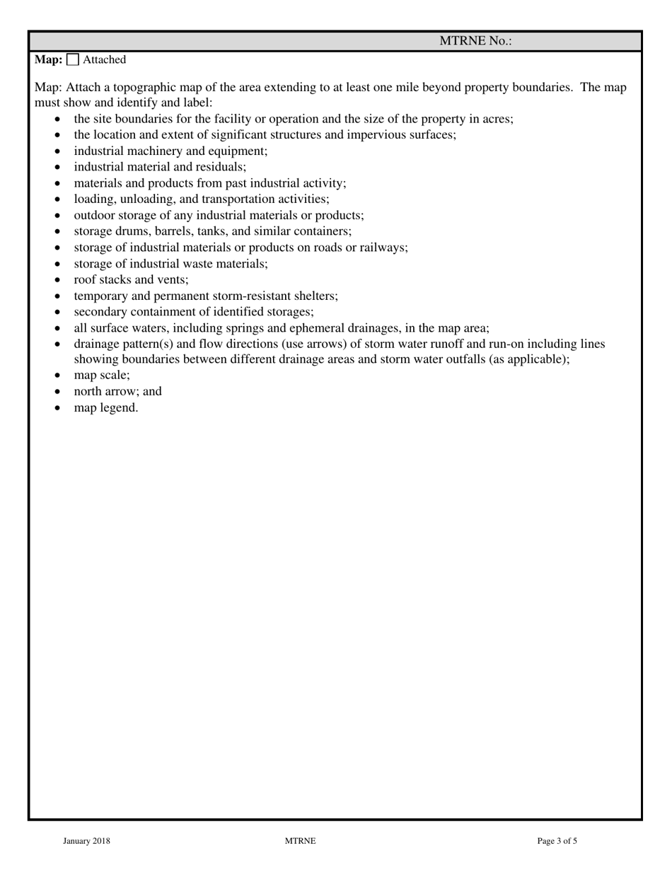 Form MTR-NE Industrial No Exposure Certification Form Mtrne0000 - Montana, Page 3