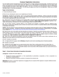 Form UI1 Montana Unemployment Insurance Employer Registration - Montana, Page 4