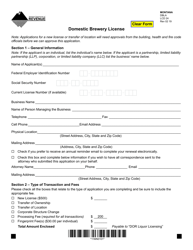 Form DBLA Domestic Brewery License - Montana, Page 7
