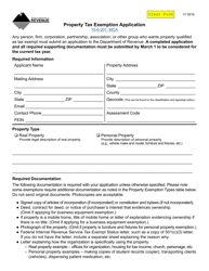Property Tax Exemption Application - Montana