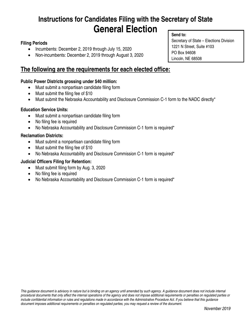 Judicial Office Holders Retention Application - Nebraska, Page 3