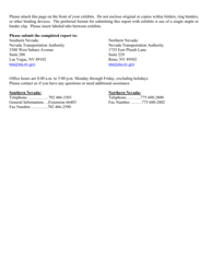 Taxicab Accident Report Form - Nevada, Page 2