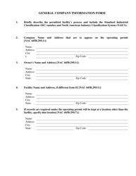 Class I or II Air Quality Operating Permit (Aqop) Application Form - Nevada, Page 3