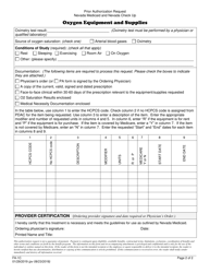 Form FA-1C Oxygen Equipment and Supplies Prior Authorization Request - Nevada, Page 2
