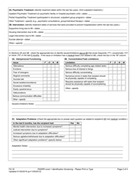 Form FA-18 Pre-admission Screening Resident Review (Pasrr) Level 1 Identification Screening - Nevada, Page 2