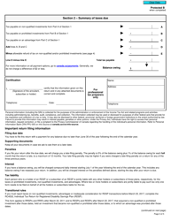 Form RC339 Individual Return for Certain Taxes for Rrsps, Rrifs, Resps or Rdsps - Canada, Page 3