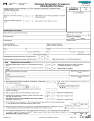 Form T3-RCA Retirement Compensation Arrangement (Rca) Part XI.3 Tax Return - Canada