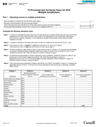 Form T3MJ T3 Provincial and Territorial Taxes for 2019 - Multiple Jurisdictions - Canada, Page 2