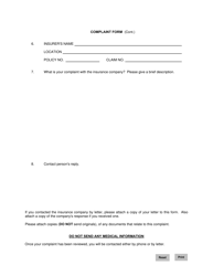 Complaint Form - Manitoba, Canada, Page 3