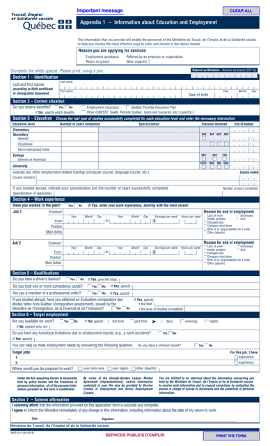 Form 3003-01A Appendix 1  Printable Pdf