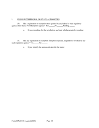 Form CPLC110 Abbreviated Application for Registration - New Hampshire, Page 10
