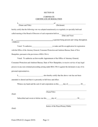 Form CPLS122 Application for 10 Residential Unit Exemption - New Hampshire, Page 11