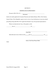 Form CPLS122 Application for 10 Residential Unit Exemption - New Hampshire, Page 13