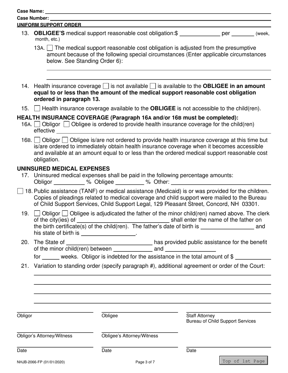 Form NHJB-2066-FP - Fill Out, Sign Online and Download Fillable PDF ...