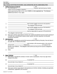 Form NHJB-2071-F Final Decree on Petition for Divorce, Legal Separation, or Civil Union Dissolution - New Hampshire, Page 3