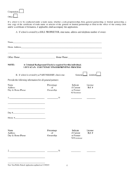 Application for Realestate School License for Non-public School - New Jersey, Page 4