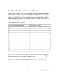 Disclosure Report of Political Contributions by Investment Management Firm - New Jersey, Page 2