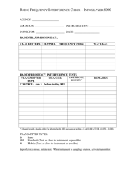 Radio Frequency Interference Check - Intoxilyzer 8000 - New Mexico, Page 2