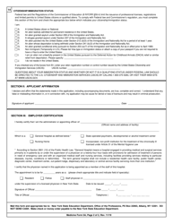 Medicine Form 5A Application for Limited Permit in Medicine for Applicants Who Have Applied for Licensure in New York State and All Limited Permit Renewals - New York, Page 2
