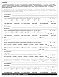 Certified Public Accountant Form 6T CPA Firm Triennial Registration - New York, Page 2