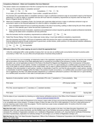 Certified Public Accountant Form 6T CPA Firm Triennial Registration - New York, Page 4