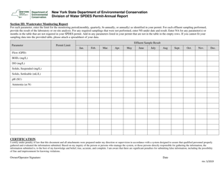 Spdes Permit - Annual Report - New York, Page 2