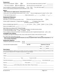 Form ES100 Career Center Customer Registration Form - New York, Page 2